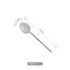 Cuchara mezcladora de café de acero inoxidable INS304 de color rojo neto con espejo de hoja dorada, cuchara para helado, cuchara pequeña para bebidas