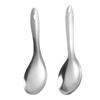Cuchara para arroz de acero inoxidable 201 con mango cuchara para arroz cuchara para arroz doméstica cuchara cuchara moldeado integrado cuchara engrosada cuchara cuchara para sopa