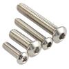 Tornillos de Acero Inoxidable 201 de Cabeza Semirredonda con Hexágono Interior Tornillos de Cabeza Plana Tornillos de Cabeza de Hongo Pernos Redondos de Copa M3M4M5M6M8M10