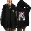 Sudadera con capucha de talla grande Death Note Sudadera con capucha con cremallera Moletom Sudadera casual de calle para mujer Vetemen