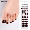 Pegatinas de Manicura de Gel Personalizadas Zhengxiang Horneado Libre Color Sólido Pegatinas de Cola Transfronterizo Sin Gel UV Pegatinas para Uñas de Pies