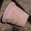 Vaso de Flor de Argila Vermelha Suculenta Respirável Vaso de Terracota Branco Fosco Retrô Artístico Pátio Plantas Verdes Vaso de Flor de Terracota Vaso de Flor Romano