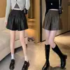 2026 Tallas Grandes Chicas Gorditas Otoño/Invierno Nuevos Pantalones de Cuero PU Negros de Cintura Alta, Pierna Ancha Acampanada que Favorecen el Cuerpo con Forma de Pera