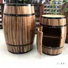 Puerta de Barril de Roble Apertura Barril de Vino Tinto Almacenamiento Gabinete de Vino Madera Maciza Barril de Vino Bodega Barril Decorativo Gabinete de Almacenamiento Exhibición Personalización