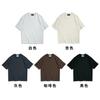 Nueva camiseta Suorona de manga corta, cuello redondo, suelta y pesada, de 260 g, con logotipo impreso personalizado y bordado, ropa de trabajo personalizada.
