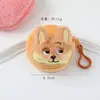 Monedero de Felpa de Conejo y Zorro de Dibujos Animados Lindo, Estuche para Auriculares, Bolsa de Almacenamiento para Estudiantes, Colgante, Encanto, Pulsera de Fleje