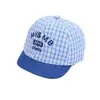 Gorra de Béisbol de Estilo Nuevo con Visera Corta para Bebés, Sombrero de Sol para Primavera y Verano para Niños de 1 Año, Gorra Versátil de Moda a Rayas y Cuadros