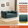 Sofá de Tecido para Sala de Estar, Aluguel de Apartamento Pequeno, Sofá Compacto Individual/Duplo, Lavável, Sofá-Cama Dobrável de Dupla Finalidade