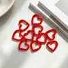 Anillo de Resorte Abierto Corazón de Amor Llavero Corazón de Amor Esmalte Horneado Colorido Aleación de Zinc Hebilla de Resorte Corazón de Amor Accesorios de Joyería Hebilla Colgante