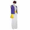 Mil e Uma Noites A Lâmpada Mágica de Aladim Fantasia de Cosplay de Príncipe Halloween Baile Anime Role Play