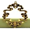 60792 Cobre Estilo Chino Nuevo Estilo Antiguo Joyería DIY Hecho a Mano Gota de Aceite Madreperla Tocado Corona de Pelo Material Accesorios 40*42mm