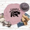 Tops de mujer de otoño e invierno de Amazon, suéter de manga larga con estampado de letras de abuela oso transfronterizo europeo y americano