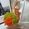 Peluche Imitación Piel de Conejo Color Caqui Cosas Buenas Suceden Colgante para Llavero Bola de Peluche Colgante para Mochila