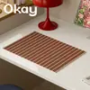 Posavasos de Cuero Poesía Jazz Impermeable Resistente al Aceite Limpiable Sin Lavar Pad de Ratón PVC Posavasos para Tazas Posavasos para Tazones Posavasos de Aislamiento Térmico Restaurante