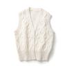 Chaleco Cardigan de Punto con Cuello en V para Mujer Japonesa Otoño 2023 Colaboración de Diseñador 462131