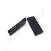 Conector Hembra de Doble Plástico de Una Fila 180 Grados Espaciamiento Ph2.54 Altura del Plástico H8.52.5 Componentes de Conectores Digitales de Dongguan
