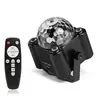 Luz ambiental LED transfronteriza luz de bola mágica púrpura UV luz estroboscópica controlada por sonido control remoto luz de escenario mini