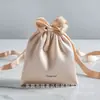 Bolsa de Cetim com Cordão Pouch de Cetim com Cordão Bolsa Pequena para Presente Armazenamento de Joias Saco Protetor Bolsa de Cetim para Colar