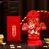 2026 Año Nuevo Año del Caballo 3D Pop-Up Sobre Rojo Plegado Creativo Regalo de Año Nuevo para Niños Paquete de Dinero de la Suerte de Alta Gama