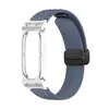 Aplicável ao Google Fitbit Air Armor Moldura de Metal para Relógio Padrão Losango Fivela Dobrável Pulseira de Silicone para Relógio