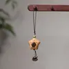 Colgante de Tallado en Madera de Durazno de Oso Lindo Colgante para Bolsa Hecho a Mano DIY Llavero Colgante Joyería Creativa