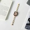 Adequado para Apple Watch iwatch1-7 Geração 8 Novo Estilo Shell Hexagonal Metal Feminino Applewatch Strap
