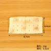 Modelo de Galleta Sándwich Artificial Oreo de PVC Llavero Colgante Creativo para Mochila Escolar Accesorios de Galleta Falsa
