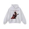 Retro Americano Hip Hop Rapper Estampado Algodón Puro Pesado Casual Sudadera con Capucha Hip Hop Moda Callejera Marca Mujer