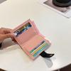 Nueva Moda 2025 Billetera con Hebilla para Mujer Ranuras para Múltiples Tarjetas Monedero Bolso de Mano Corto Portátil