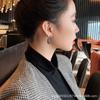 Pendientes de diamantes de alta gama, moda 2022, temperamento femenino, diseño de nicho de celebridades de Internet, joyería coreana para las orejas.