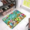 Tapetes de Cocina de Tierra de Diatomeas de Pascua, Antideslizantes y Absorbentes de Agua, con Diseños de Conejos y Huevos, Venta al por Mayor de Fábrica, Tapetes de Cocina Transfronterizos