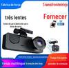 Y15 Novo Modelo Câmera de Painel de 3 Lentes HD 1080P com Gravação Simultânea Frontal, Interna e Traseira, Suporte Multi-Idioma W