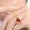 Nuevo Collar Rojo de Douyin para Mujer, Collar para Clavícula, Collar con Colgante, Simple y Versátil, Elegante Collar de Regalo para Mejores Amigas