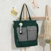Bolsa de Hombro para Estudiante Bolsa de Lona Literaria Ins para Mujer Versión Coreana Versátil Bolso de Hombro Cruzado Harajuku Correa de Hombro Desmontable Mochila