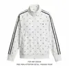 Cinta tejida de color contrastante con lunares ropa de protección solar chaqueta para hombre top blanco verano deportivo ropa ligera de protección solar cárdigan para mujer