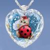 Yunjin Transfronterizo Moda Caliente Europea y Americana Colgante de Cristal en Forma de Corazón Simple Lindo Serie de Gatos Collar para Mujer