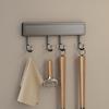 Suporte de Ganchos para Cozinha Suporte de Armazenamento de Cozinha sem Furos Acessórios Suporte para Pendurar na Parede Suporte de Armazenamento para Colheres e Espátulas Armazenamento de Utensílios de Cozinha