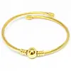 Pulsera trenzada de alambre de acero inoxidable de moda al por mayor accesorios de bola de acero tres colores opcionales: color acero, dorado, oro rosa