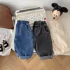 Nuevos Jeans Coreanos Versátiles de Primavera y Otoño para Niños Temporada Niños y Niñas Bebé Simples Casuales Pantalones Largos de Moda Color Sólido
