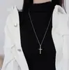 Collar de cruz 2023 nuevo para mujer cadena de clavícula de plata de ley estilo frío ins personalidad nicho de alta calidad