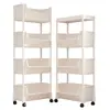 Estante de Almacenamiento de Gran Capacidad, Carrito Móvil de Múltiples Niveles para Snacks de Dormitorio, Estante de Cocina para Frutas y Verduras con Ruedas, Organizador de Libros para Sala de Estar