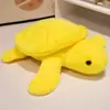 Almofada de Pelúcia Fofa e Macia de Tartaruga Deitada, Brinquedo de Pelúcia, Tartaruga Marinha Pequena de Pelúcia, Boneca de Conforto para Crianças