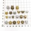 Accesorios para Joyería DIY Más Vendidos Estilo Mixto Agujero Grande Cuentas Espaciadoras para Pulsera Collar Aleación Cuentas Sueltas 42 Piezas Venta al por Mayor desde el Fabricante