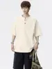 Camisa Polo de Verano para Hombre Enbu 7A Antibacteriana Talla Grande Estilo Coreano Suelta Camiseta de Manga Corta para Joven