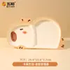 Wuhe Capibara Vajilla de Melamina Material de Grado Alimenticio Anti-quemaduras Dibujos Animados Tazón de Comida para Niños Cuchara Taza de Agua Plato con Múltiples Compartimentos