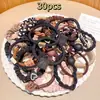 Liga para Cabello Cola de Caballo Negra Duradera Scrunchie Banda para Cabello Accesorio para Cabello Accesorio para Cabello de Mujer Venta al Mayoreo