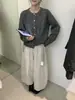 Liquidación, Sin Devoluciones ni Cambios, Otoño 2025 Estilo Sencillo Casual Versátil Ropa de Trabajo Pantalones Casuales de Pierna Recta W6901 (con Correa de Cintura)