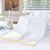 Toalha branca de algodão borda dourada padrão abacaxi hotel estrela pousada casa de banho sala de vapor banho de pés fonte termal fita toalha branca