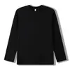 Camiseta Básica de Algodón Puro para Padres e Hijos, Capa Interior para Primavera y Otoño, Ropa de Otoño para Bebés, Tops de Cuello Redondo para Niños y Niñas, Camisetas Blancas de Manga Larga para Niños