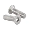 Parafusos Antifurto Cabeça Escareada Aço Inoxidável 304 Cabeça Chata Torx Parafusos Antidemoledores Parafusos de Forma Especial M2-M8
